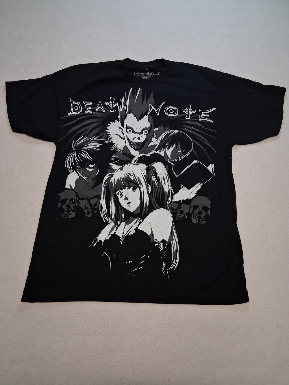 Death Note Black Graphic Kids Short Sleeve Tee
